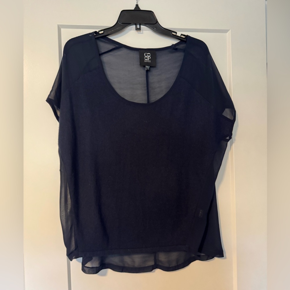 Barney's New York Navy Blouse
